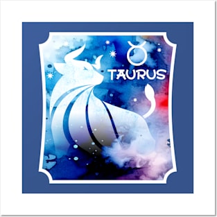 Taurus bull zodiac sun sign astrology birth sign universe Posters and Art